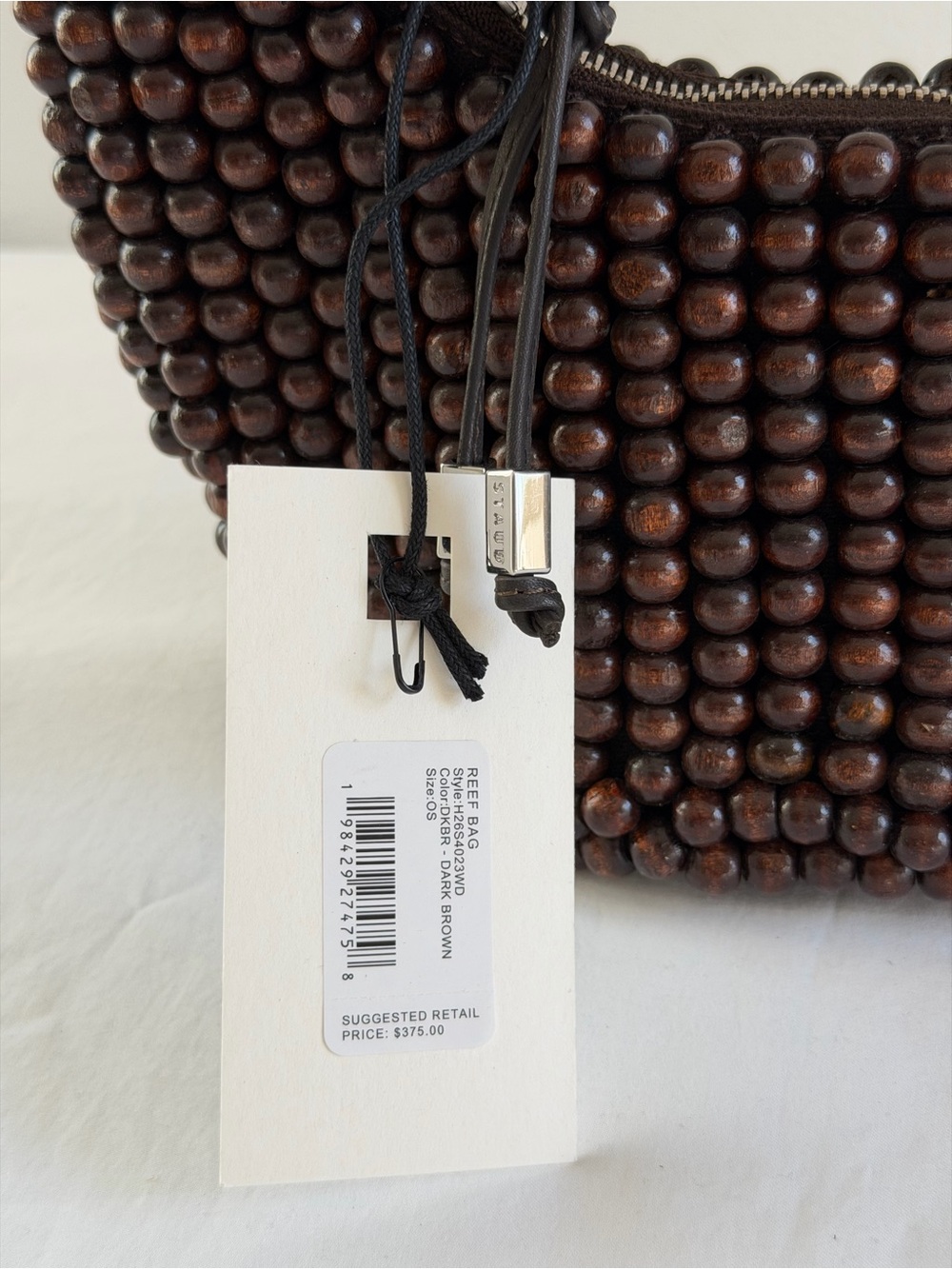 Staud Reef Bag in Dark Brown - Picture 8 of 12